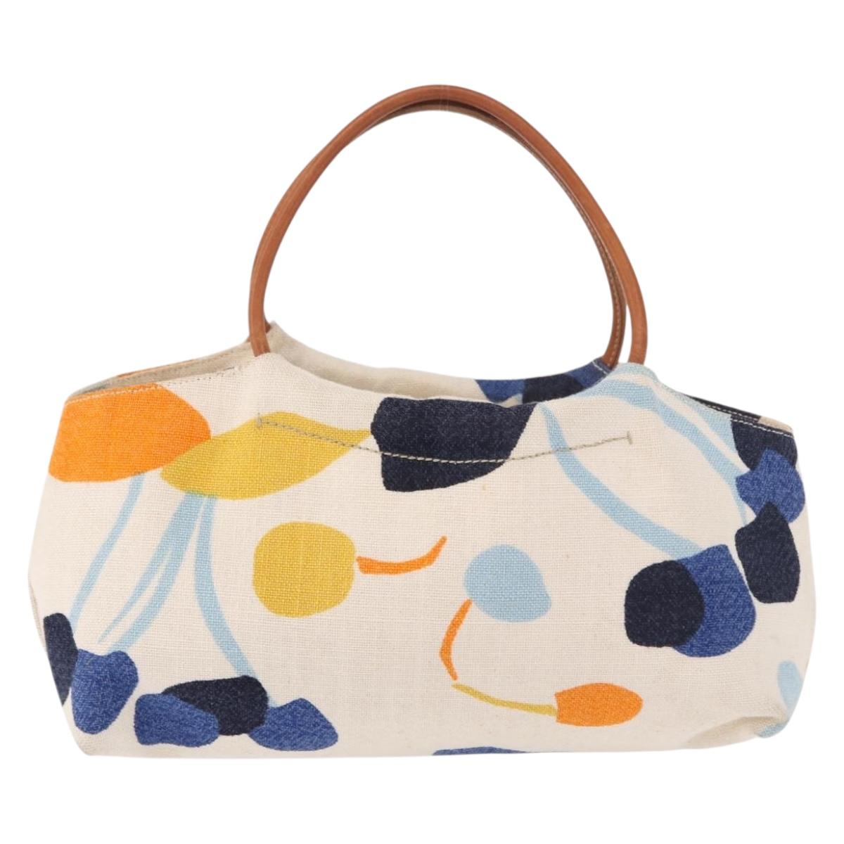 Miu Miu Hand Bag Canvas Multicolor Auth 191702A