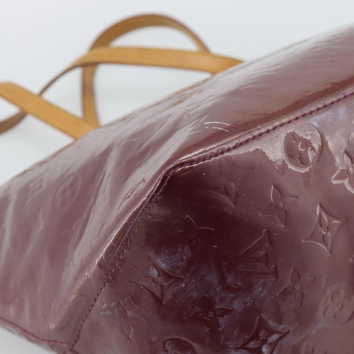 LOUIS VUITTON Monogram Vernis Bellevue GM Tote Bag Violet M93588 LV Auth 191706