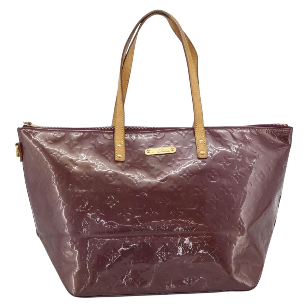 LOUIS VUITTON Monogram Vernis Bellevue GM Tote Bag Violet M93588 LV Auth 191706