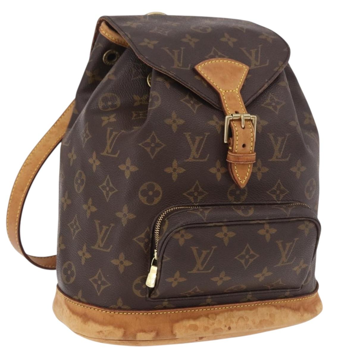 LOUIS VUITTON Monogram Montsouris MM Backpack M51136 LV Auth 191709