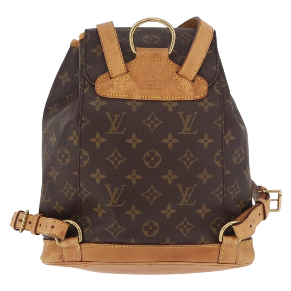 LOUIS VUITTON Monogram Montsouris MM Backpack M51136 LV Auth 191709