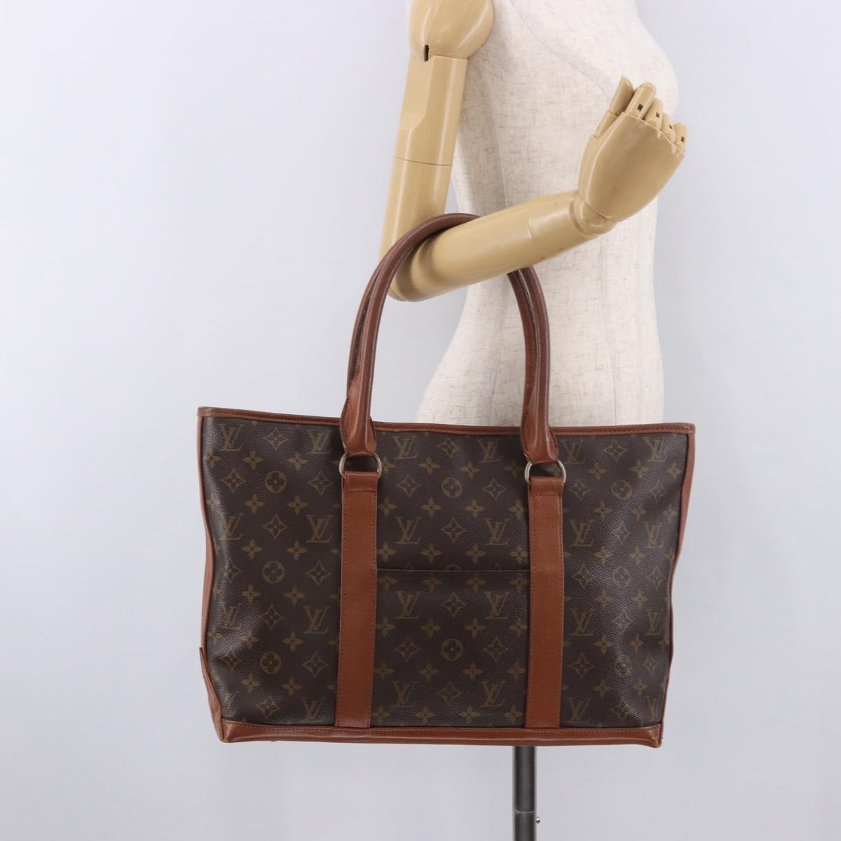 LOUIS VUITTON Monogram Sac Weekend PM Tote Bag M42425 LV Auth 191711