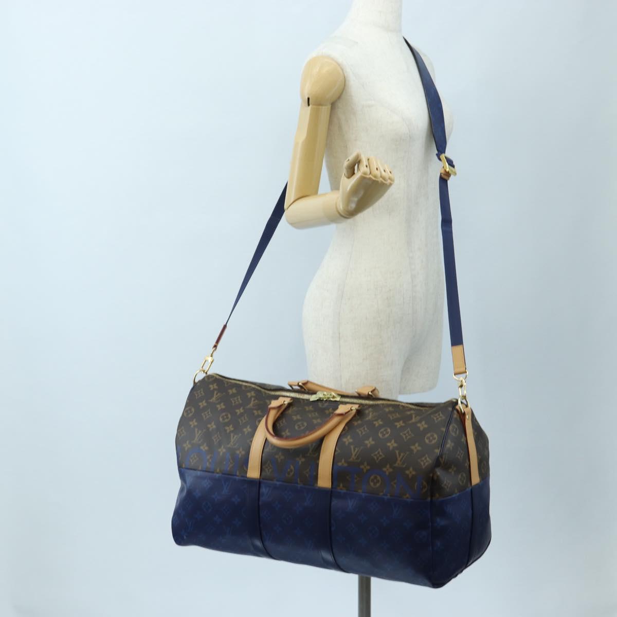 LOUIS VUITTON Monogram Split Keepall Bandouliere 50 Bag M43861 LV Auth 191722SM