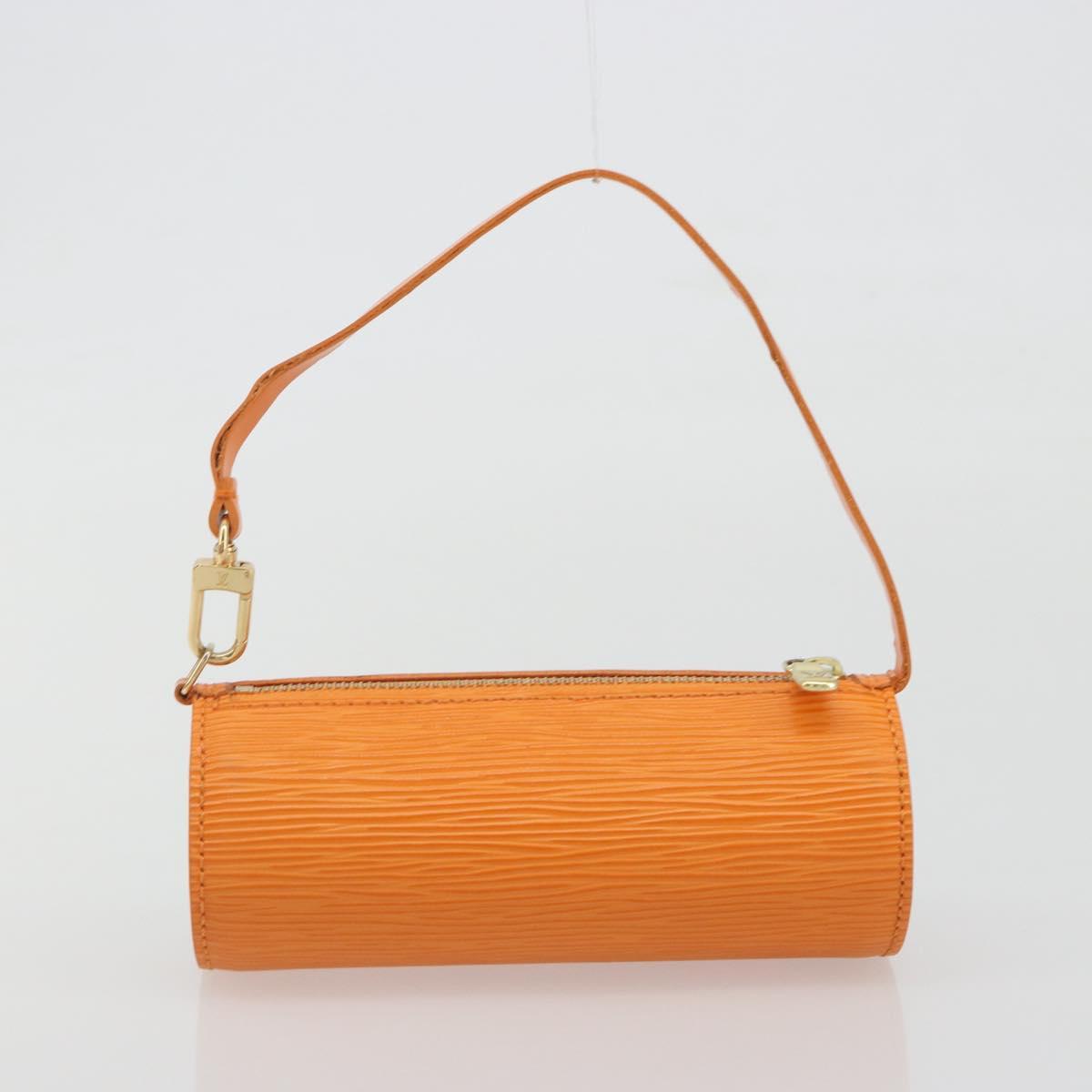 LOUIS VUITTON Epi Soufflot Hand Bag Orange Mandarin M5222H LV Auth 191732A