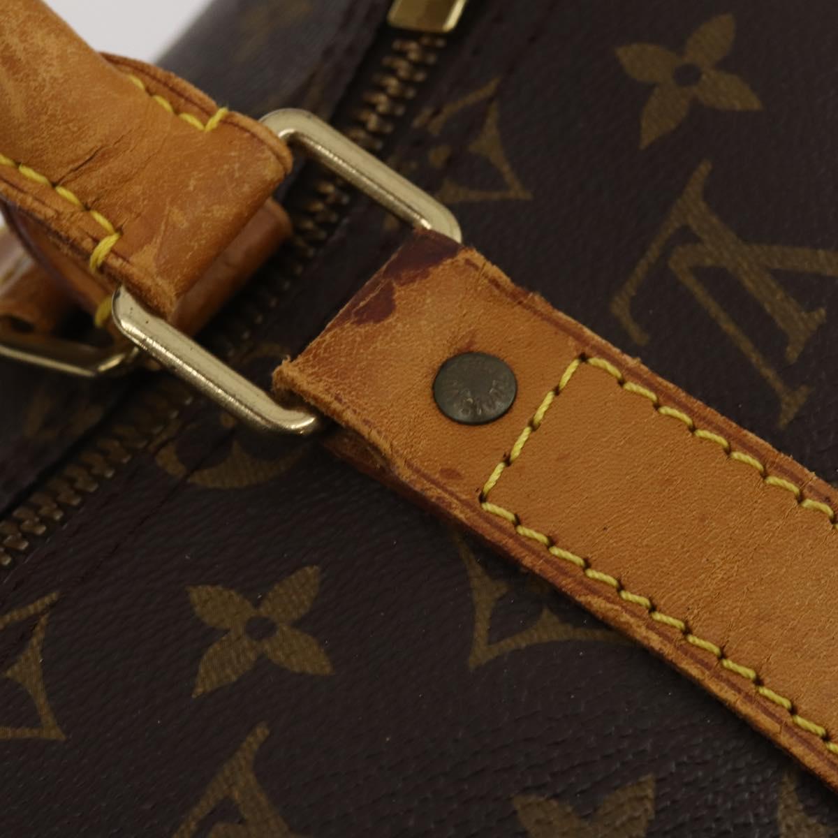 LOUIS VUITTON Monogram Keepall Bandouliere 50 Boston Bag M41416 LV Auth 191741