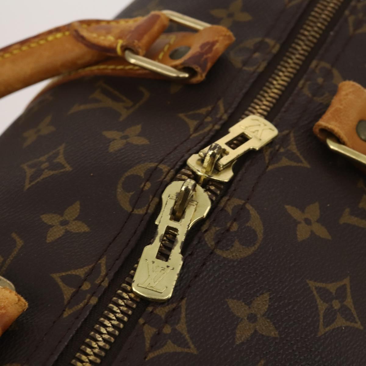 LOUIS VUITTON Monogram Keepall Bandouliere 50 Boston Bag M41416 LV Auth 191741