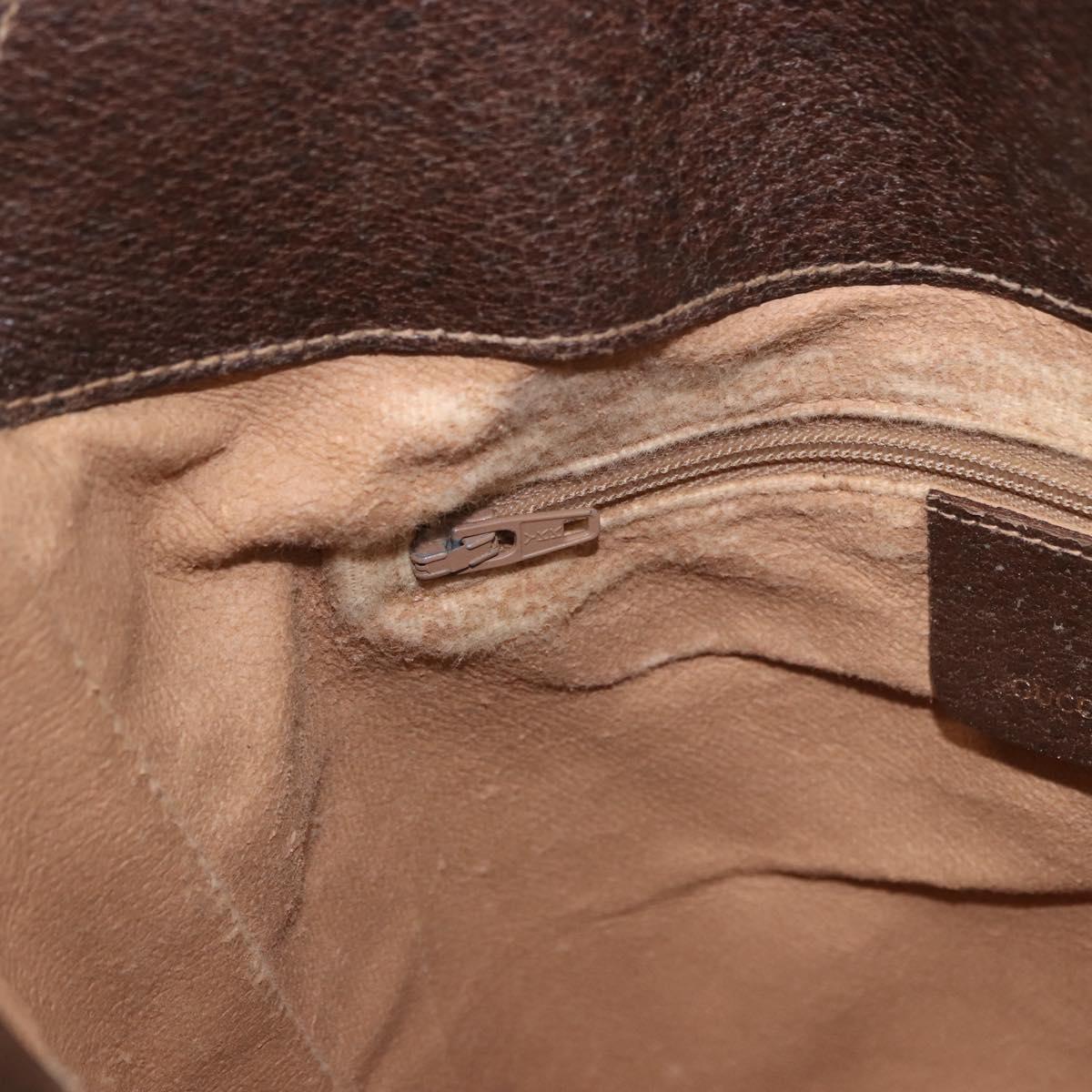 GUCCI GG Supreme Shoulder Bag PVC Leather Beige Gold Tone 904.02.081 Auth 191757