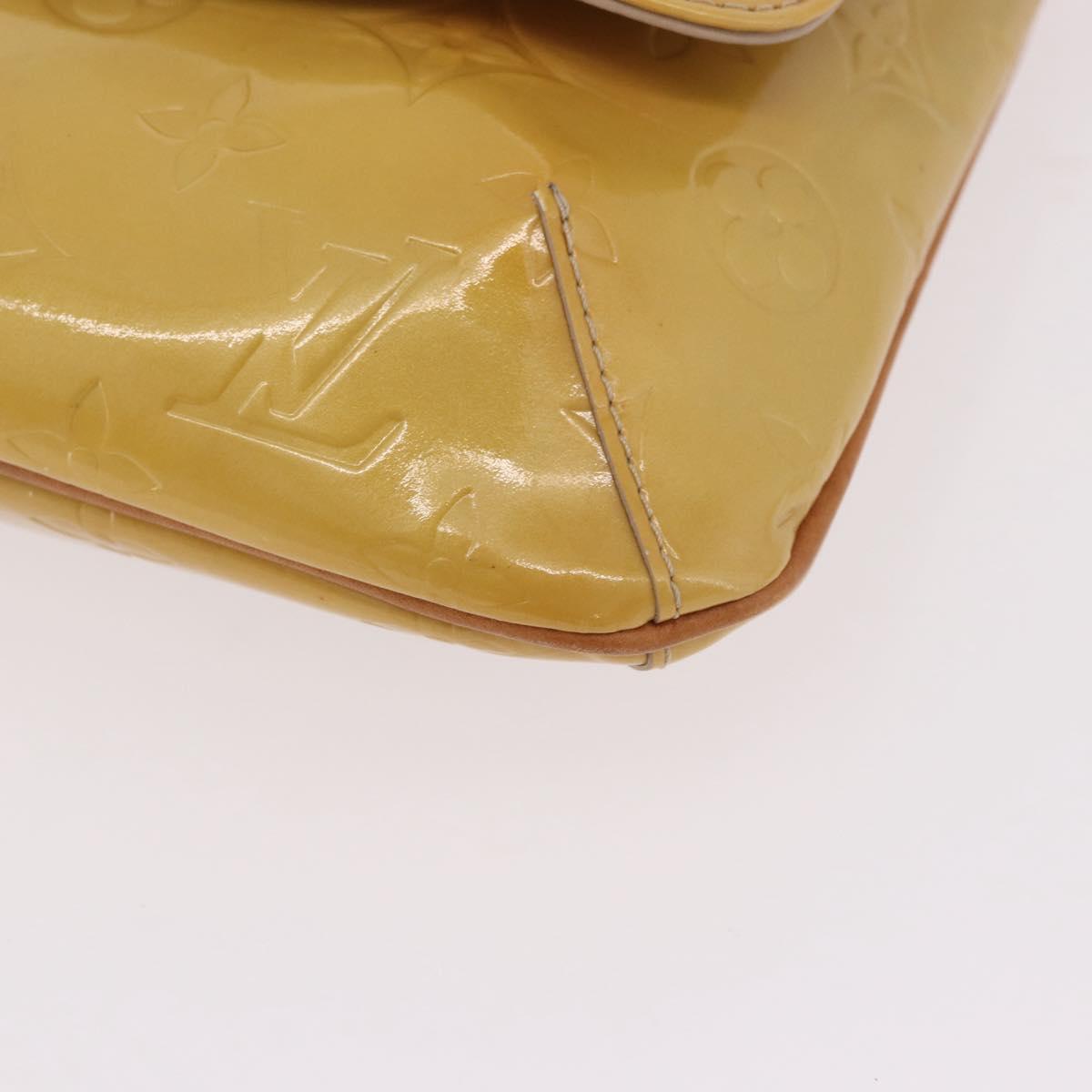 LOUIS VUITTON Monogram Vernis Thompson Street Bag Beige M91301 LV Auth 191759