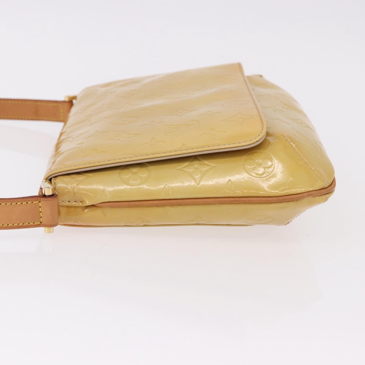 LOUIS VUITTON Monogram Vernis Thompson Street Bag Beige M91301 LV Auth 191759