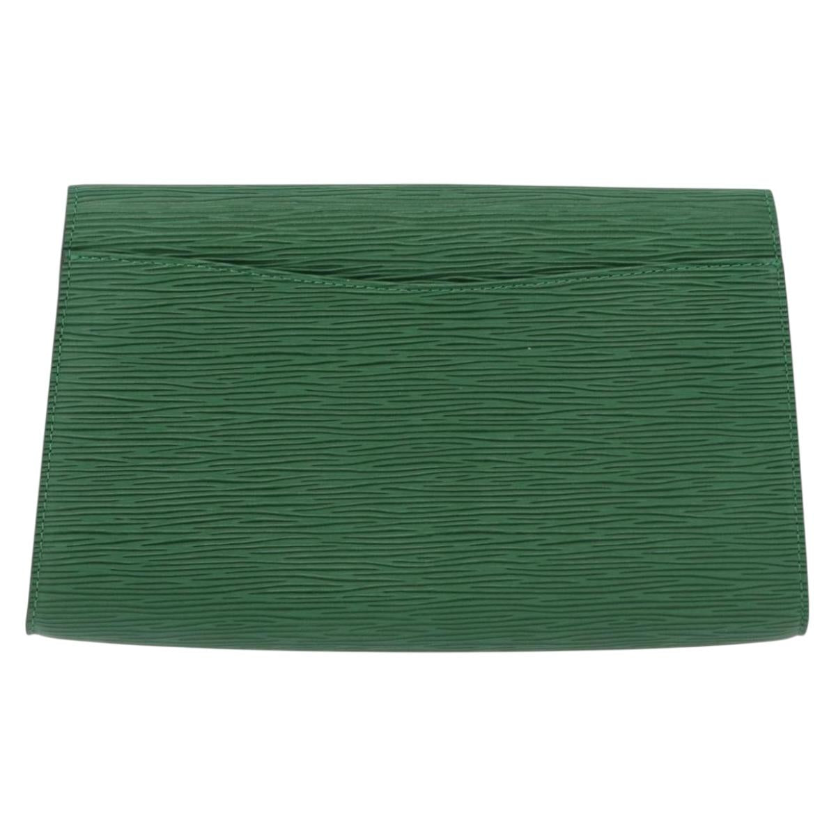 LOUIS VUITTON Epi Art Deco Clutch Bag Green M52634 LV Auth 191760A