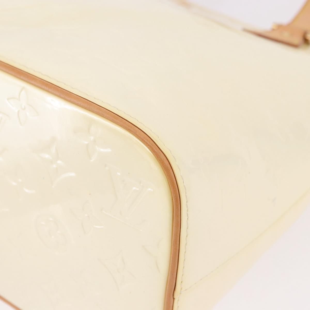 LOUIS VUITTON Monogram Vernis Houston Hand Bag Perle M91342 LV Auth 191765V