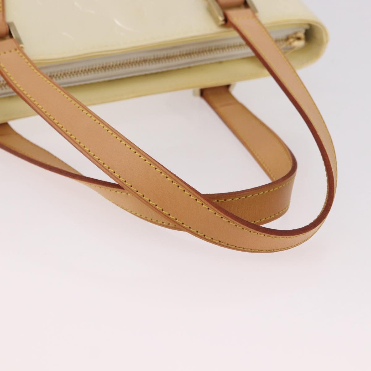 LOUIS VUITTON Monogram Vernis Houston Hand Bag Perle M91342 LV Auth 191765V