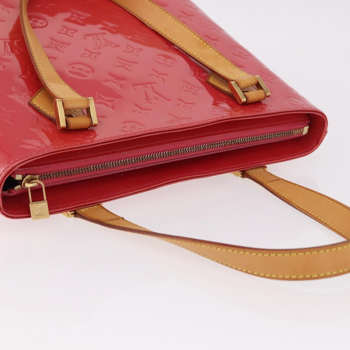 LOUIS VUITTON Monogram Vernis Houston Hand Bag Fran Boise M9135F LV Auth 191771