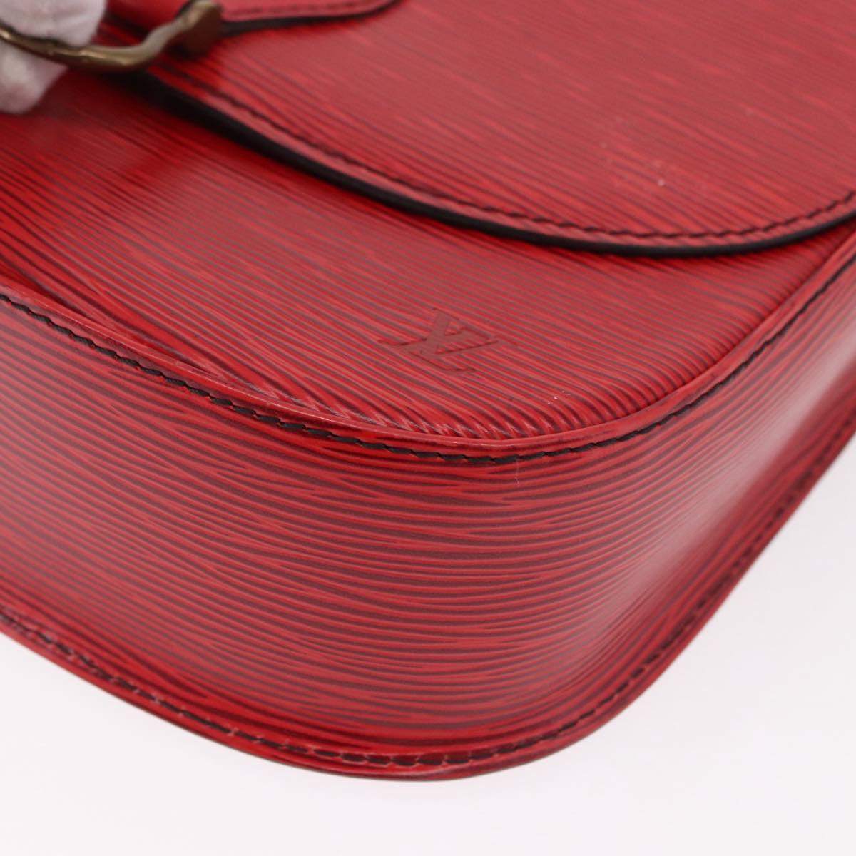 LOUIS VUITTON Epi Saint Cloud GM Shoulder Bag Red M52197 LV Auth 191772