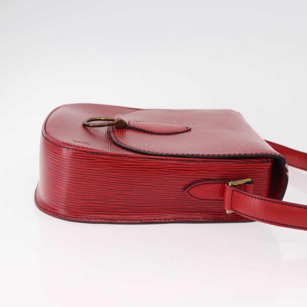 LOUIS VUITTON Epi Saint Cloud GM Shoulder Bag Red M52197 LV Auth 191772