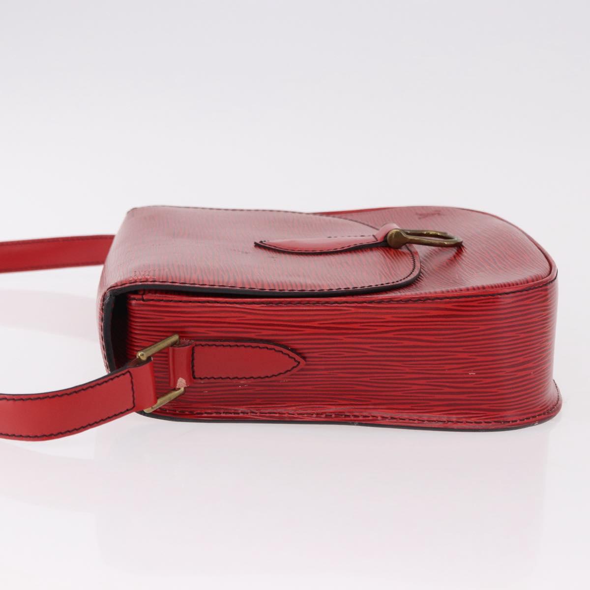 LOUIS VUITTON Epi Saint Cloud GM Shoulder Bag Red M52197 LV Auth 191772