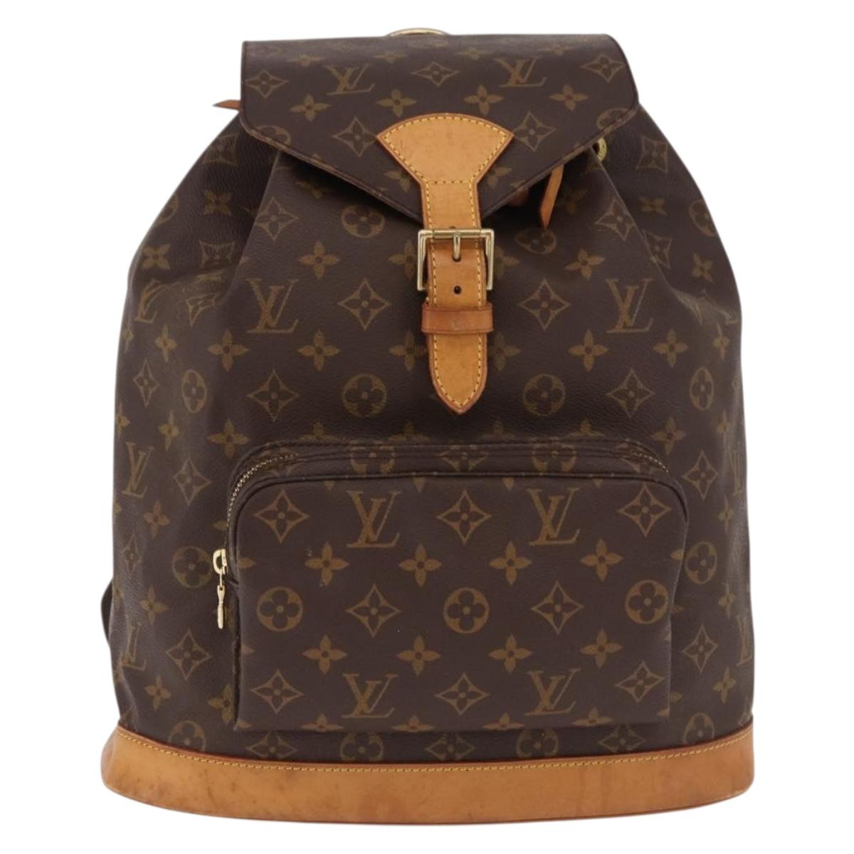 LOUIS VUITTON Monogram Montsouris GM Backpack M51135 LV Auth 191774A