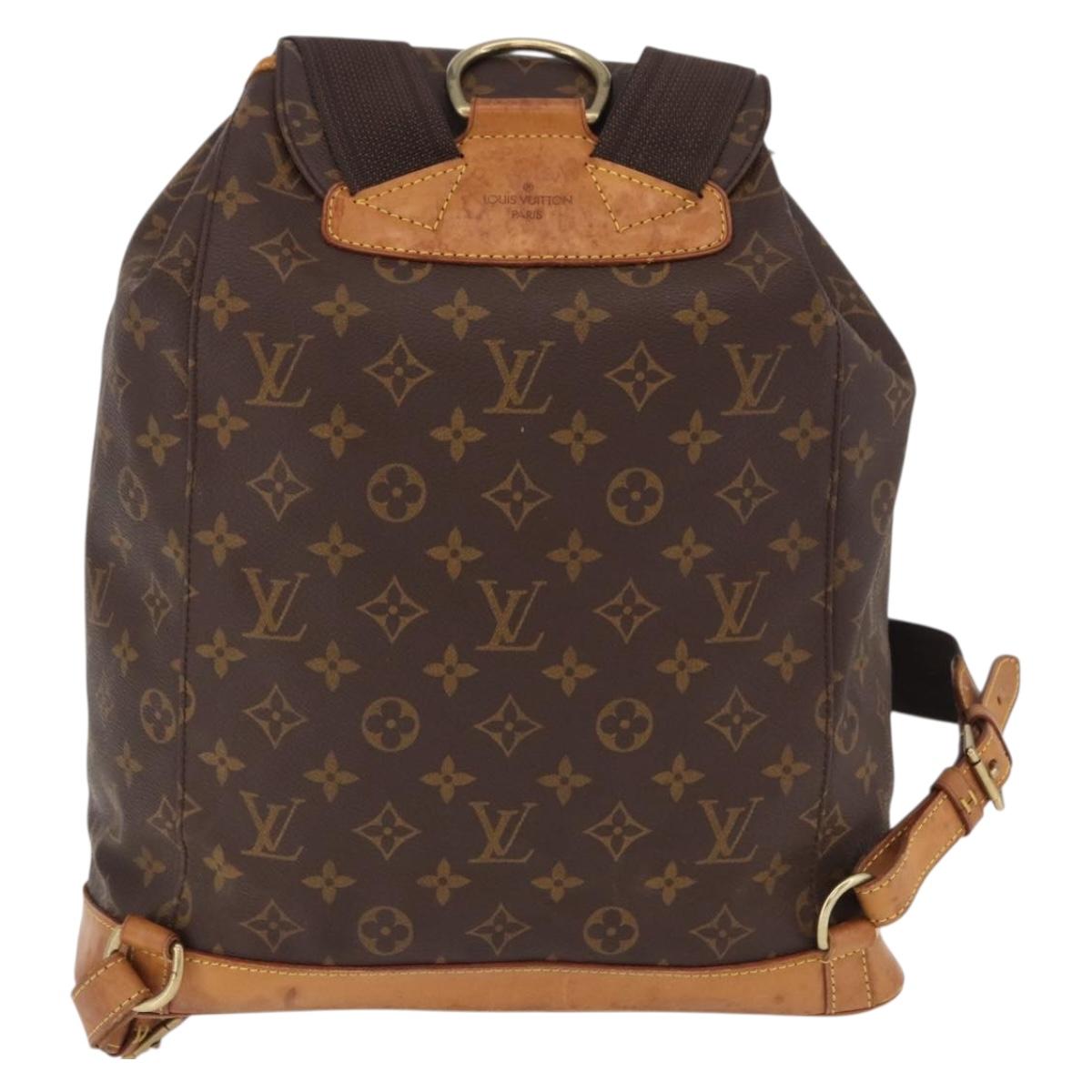 LOUIS VUITTON Monogram Montsouris GM Backpack M51135 LV Auth 191774A