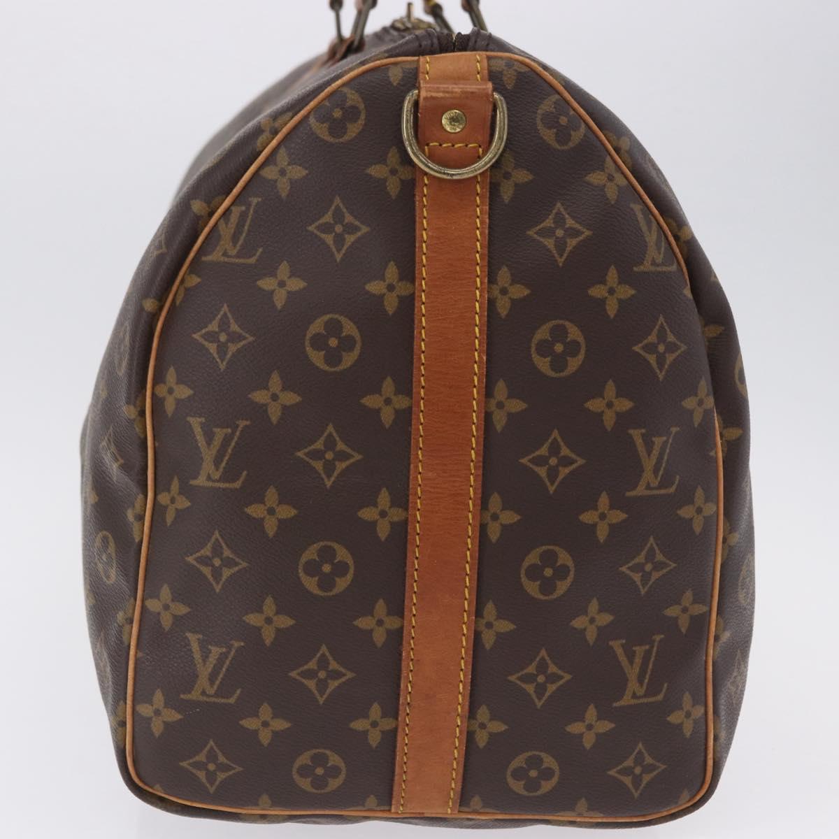 LOUIS VUITTON Monogram Keepall Bandouliere 50 Boston Bag M41416 LV Auth 191775A