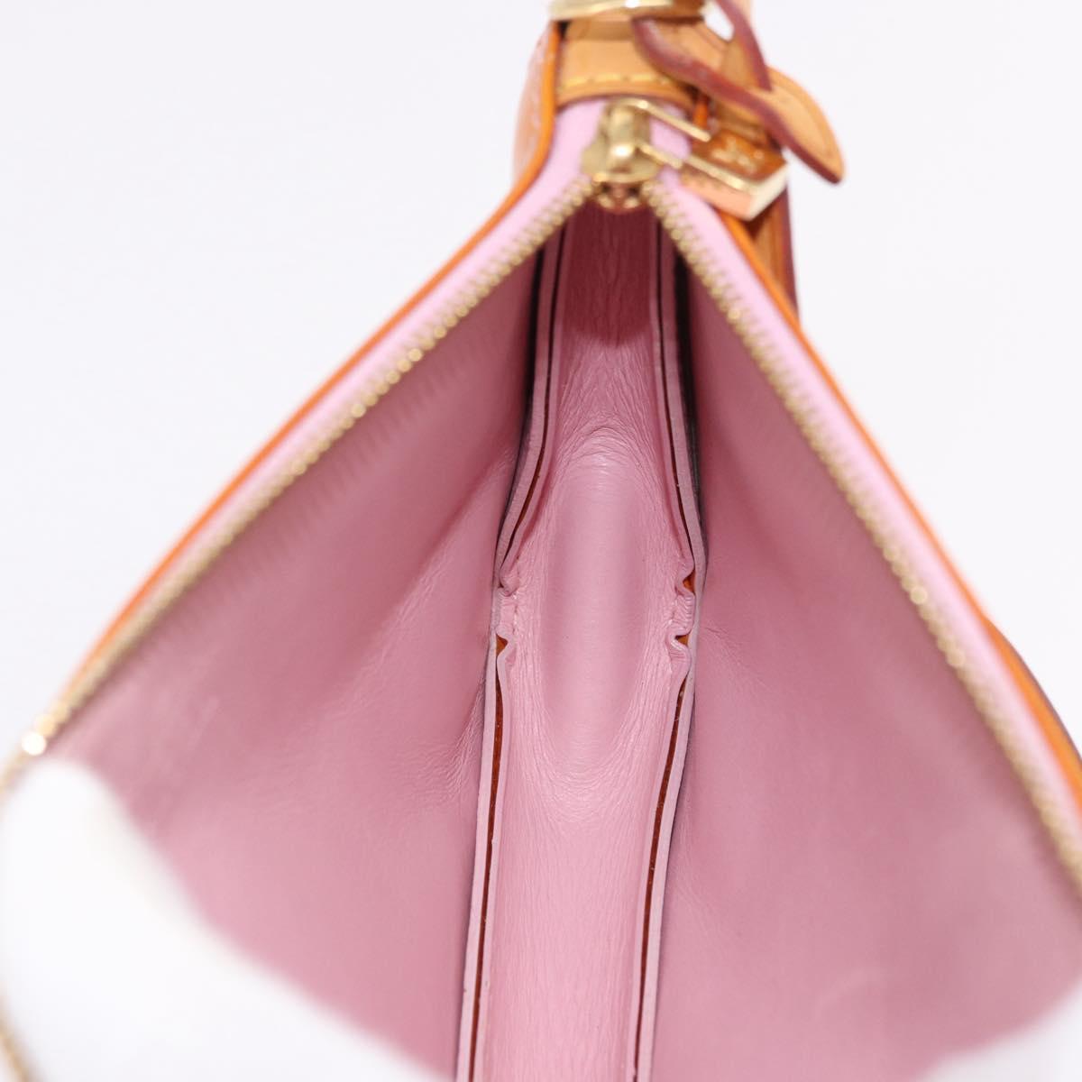 LOUIS VUITTON Monogram Vernis Lexington Accessory Pouch Rose LV Auth 191776