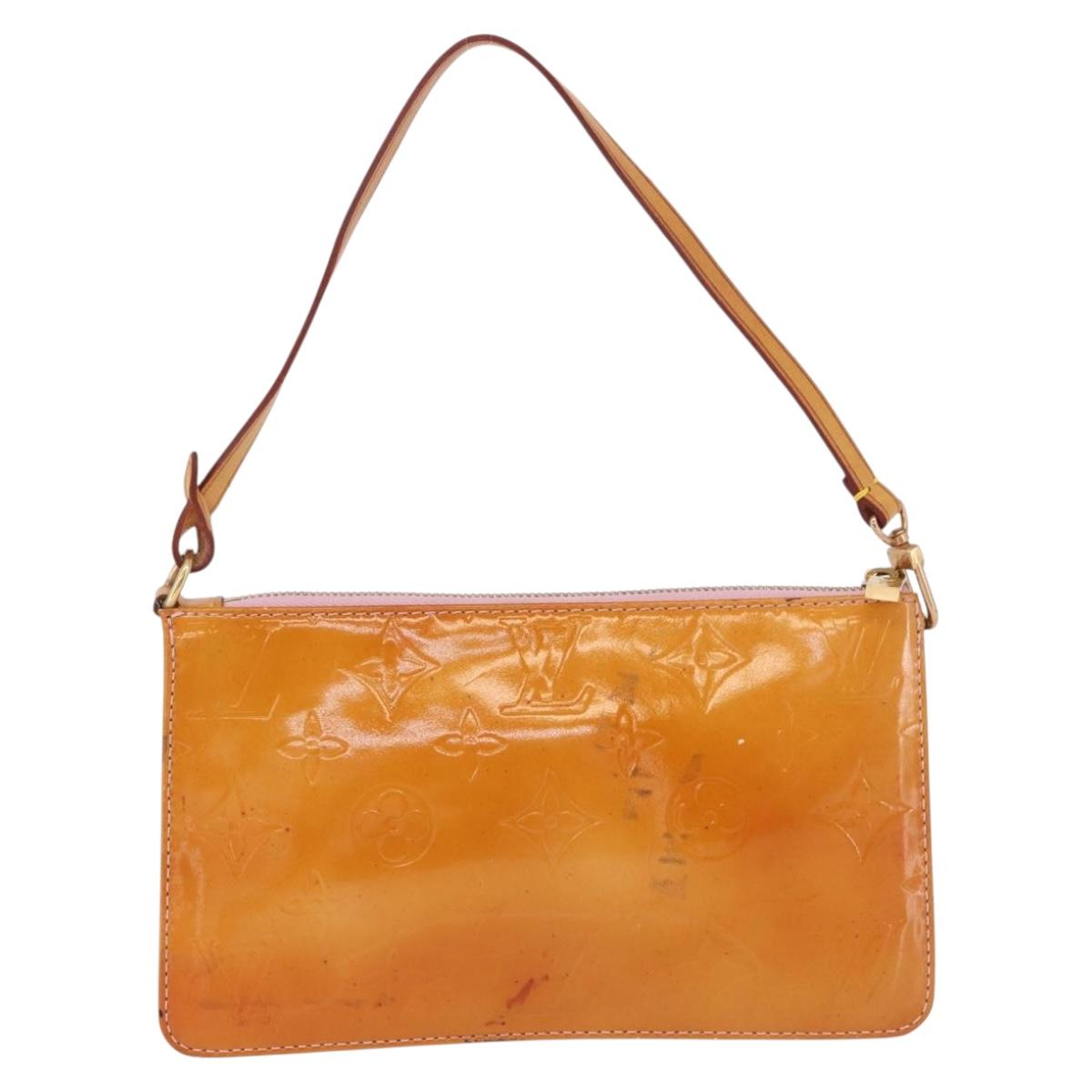 LOUIS VUITTON Monogram Vernis Lexington Accessory Pouch Rose LV Auth 191776