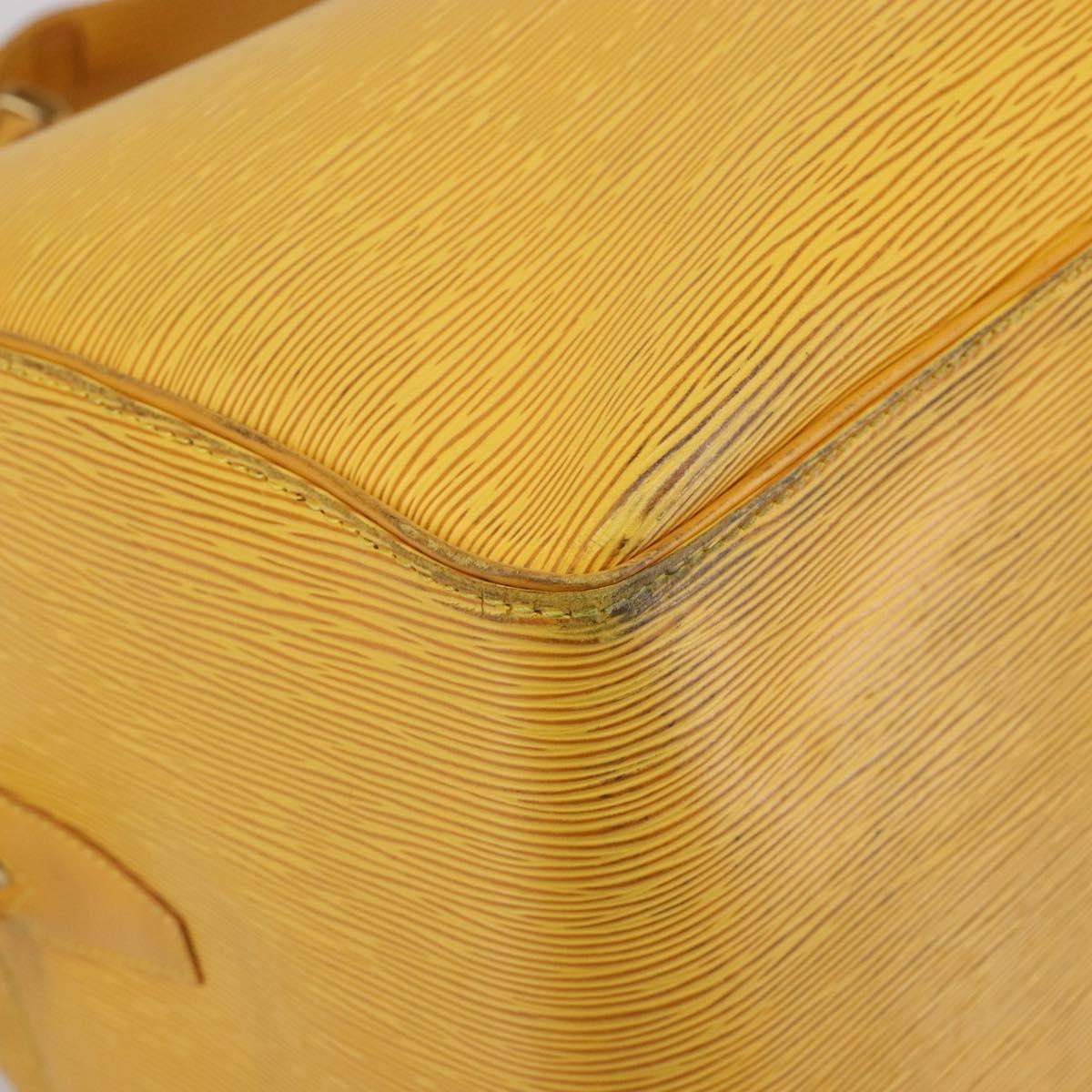 LOUIS VUITTON Epi Kendall PM Boston Bag SPO Yellow LV Auth 191778A