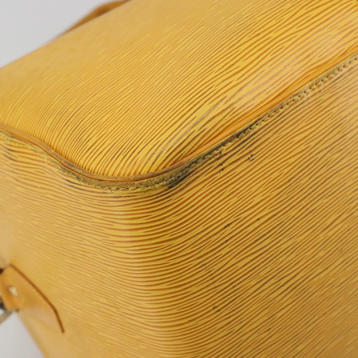 LOUIS VUITTON Epi Kendall PM Boston Bag SPO Yellow LV Auth 191778A
