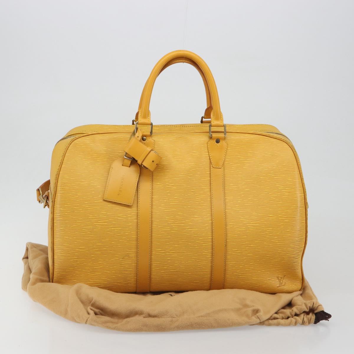 LOUIS VUITTON Epi Kendall PM Boston Bag SPO Yellow LV Auth 191778A