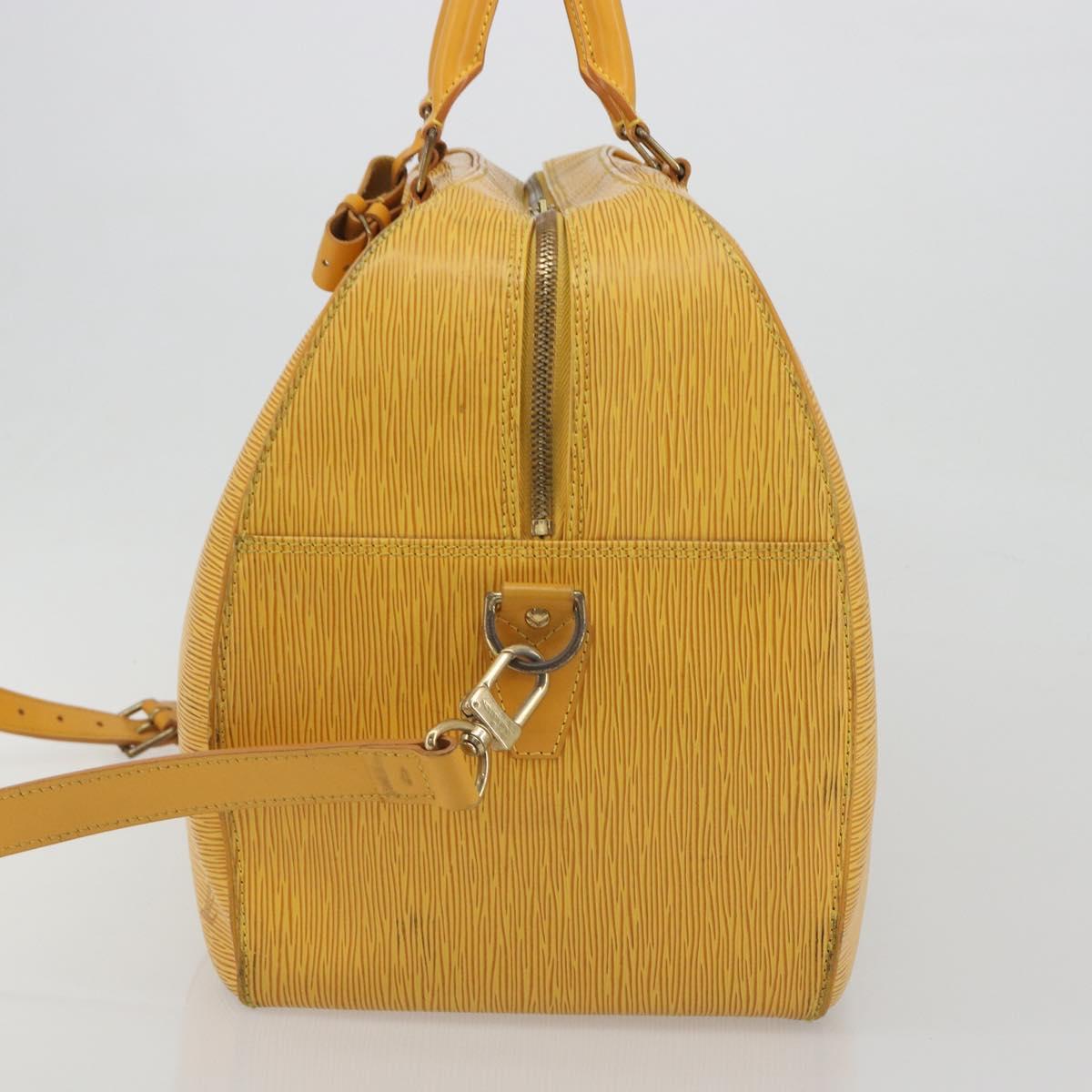 LOUIS VUITTON Epi Kendall PM Boston Bag SPO Yellow LV Auth 191778A