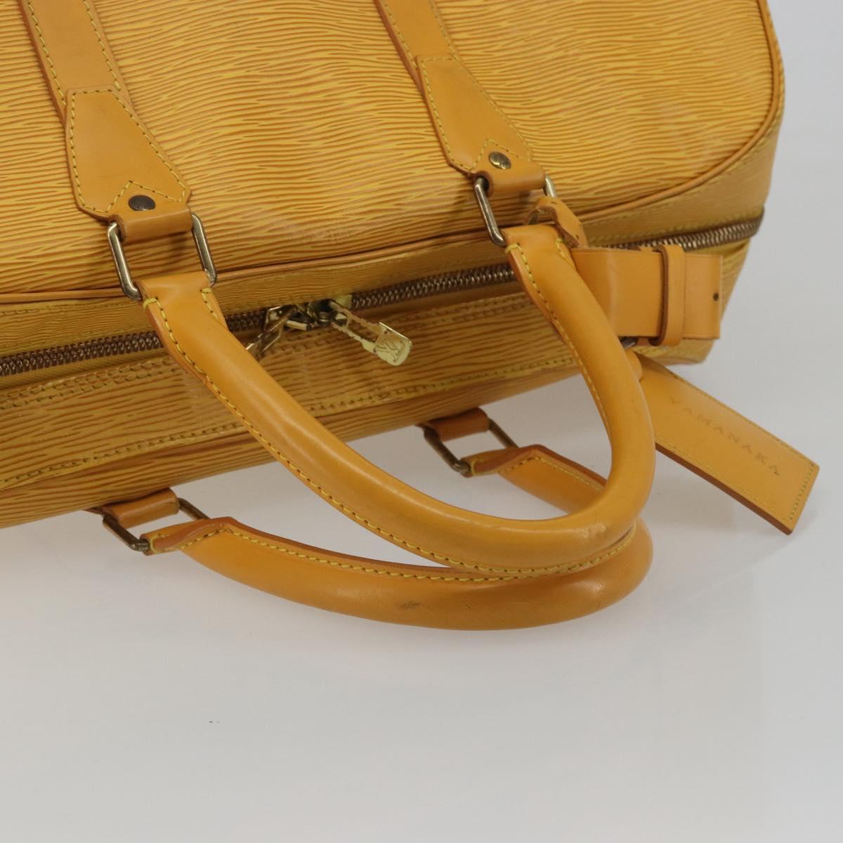 LOUIS VUITTON Epi Kendall PM Boston Bag SPO Yellow LV Auth 191778A