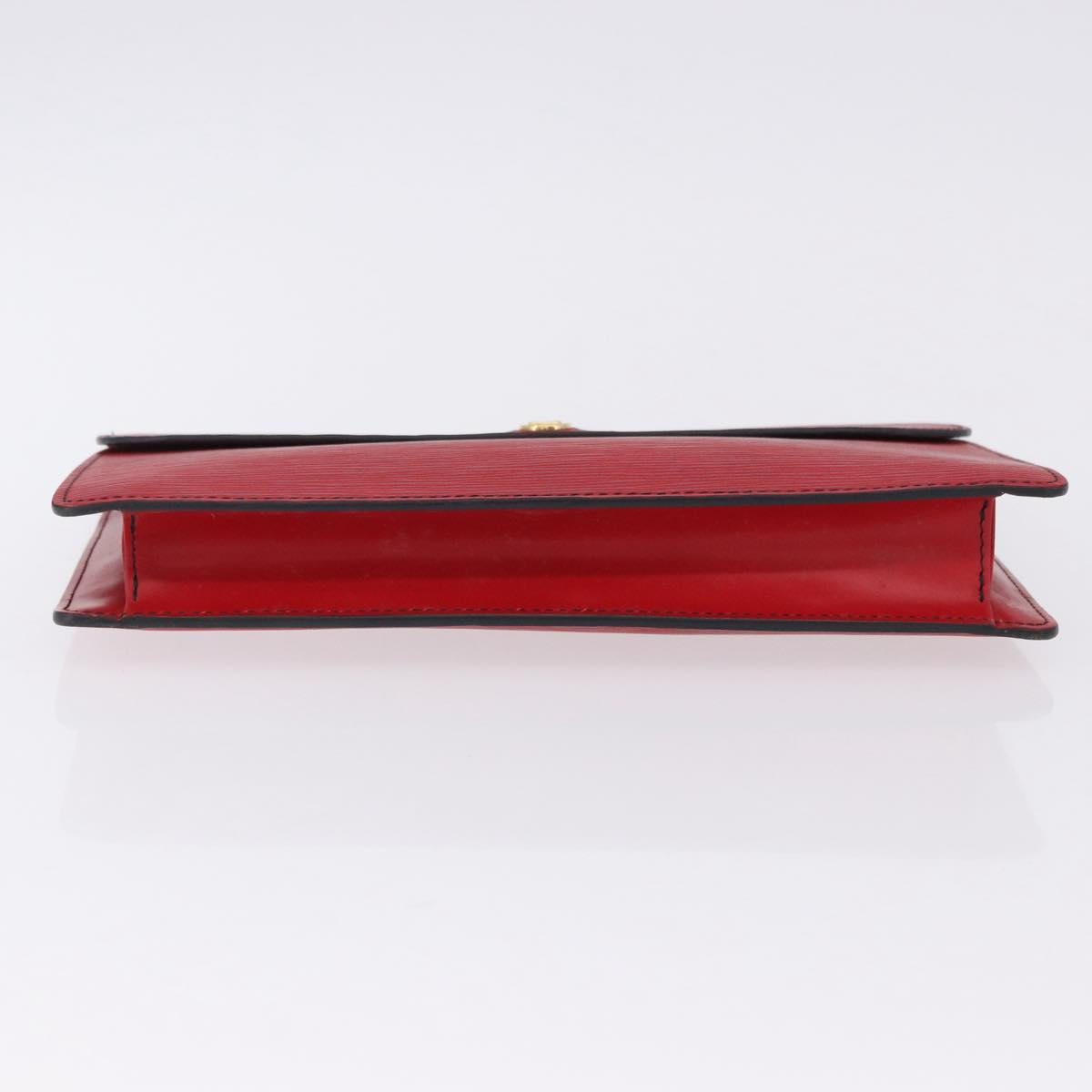 LOUIS VUITTON Epi Montaigne 27 Clutch Bag Red M52657 LV Auth 191784A
