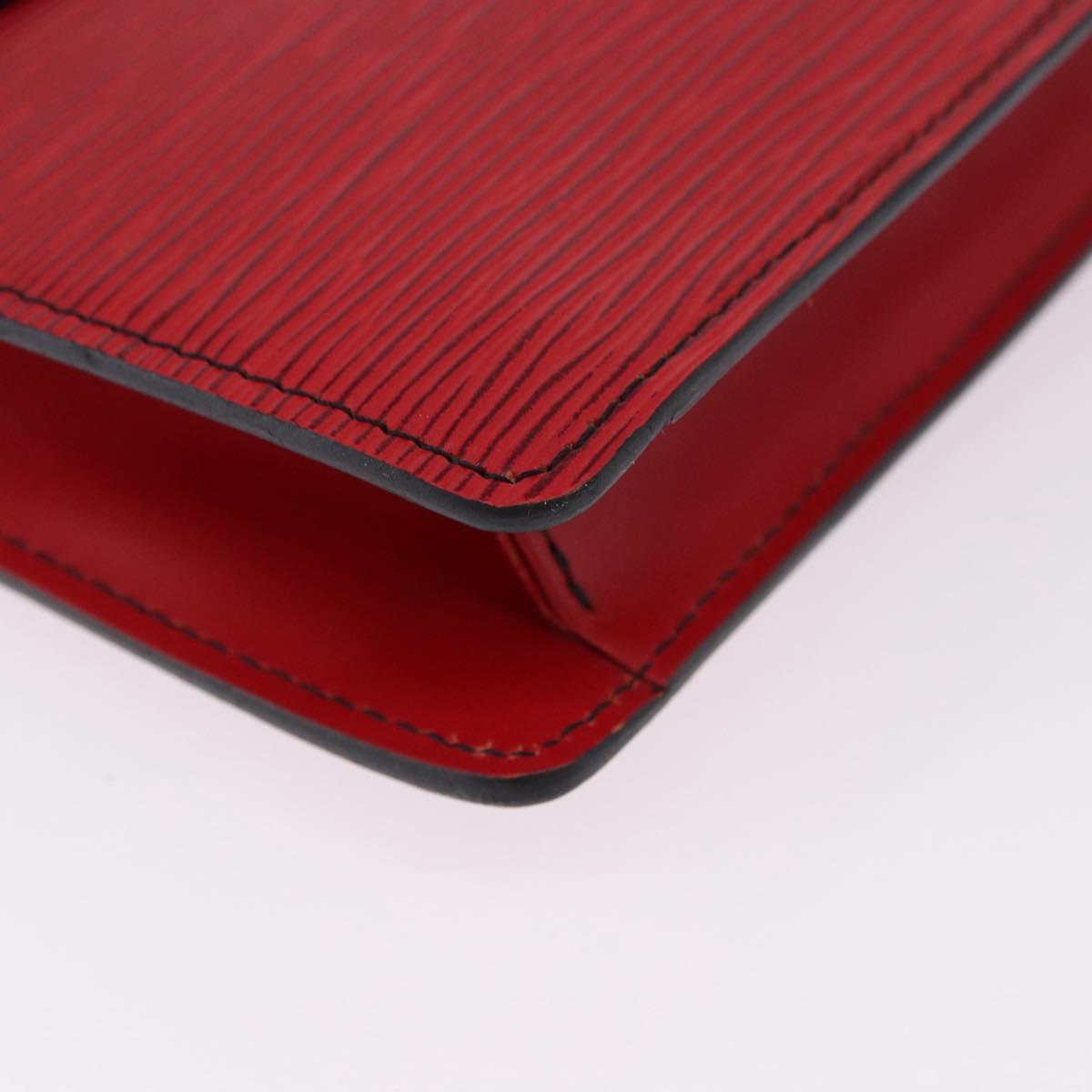 LOUIS VUITTON Epi Montaigne 27 Clutch Bag Red M52657 LV Auth 191784A