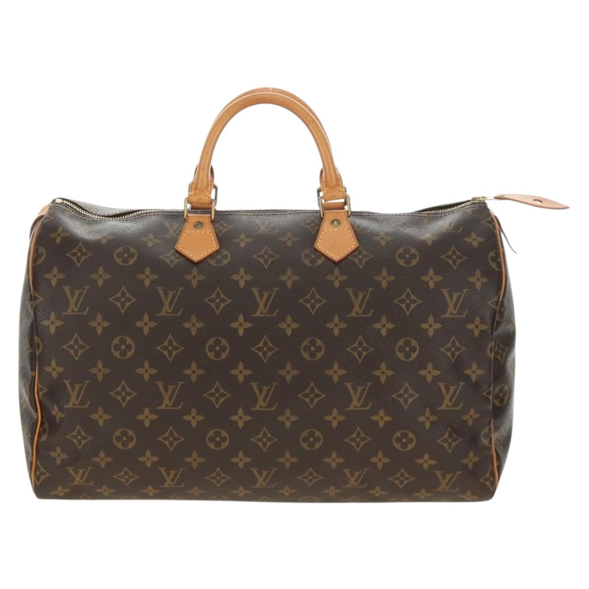 LOUIS VUITTON Monogram Speedy 40 Hand Bag M41522 LV Auth 191785V
