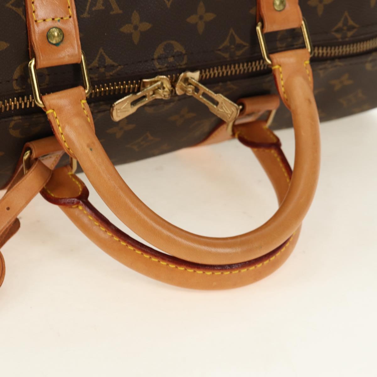 LOUIS VUITTON Monogram Keepall 50 Boston Bag M41426 LV Auth 191786V