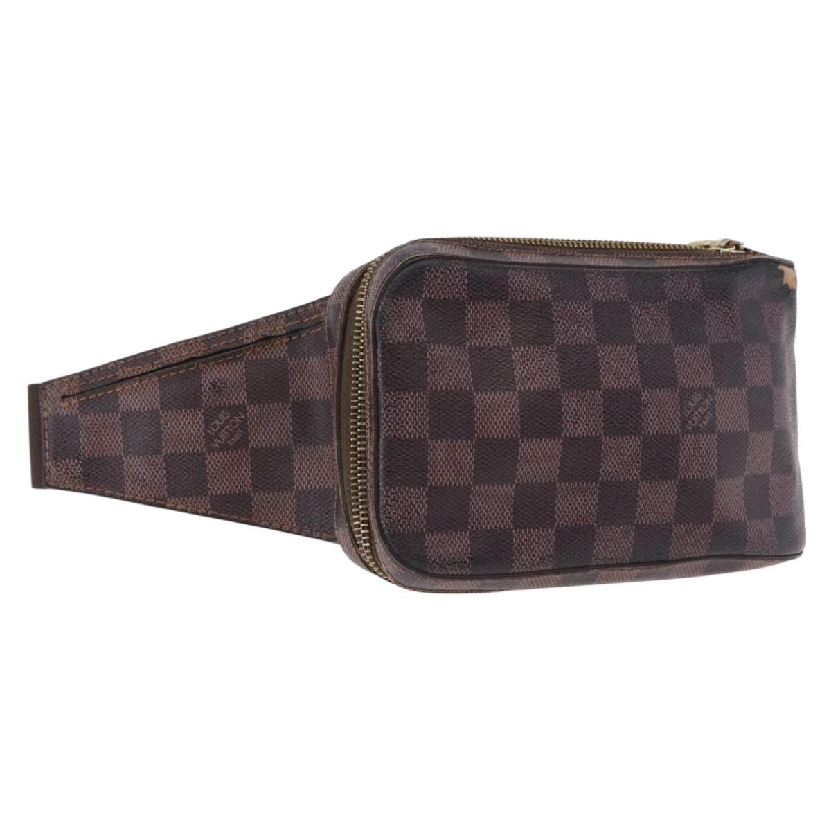 LOUIS VUITTON Damier Ebene Geronimos Shoulder Bag N51994 LV Auth 191787