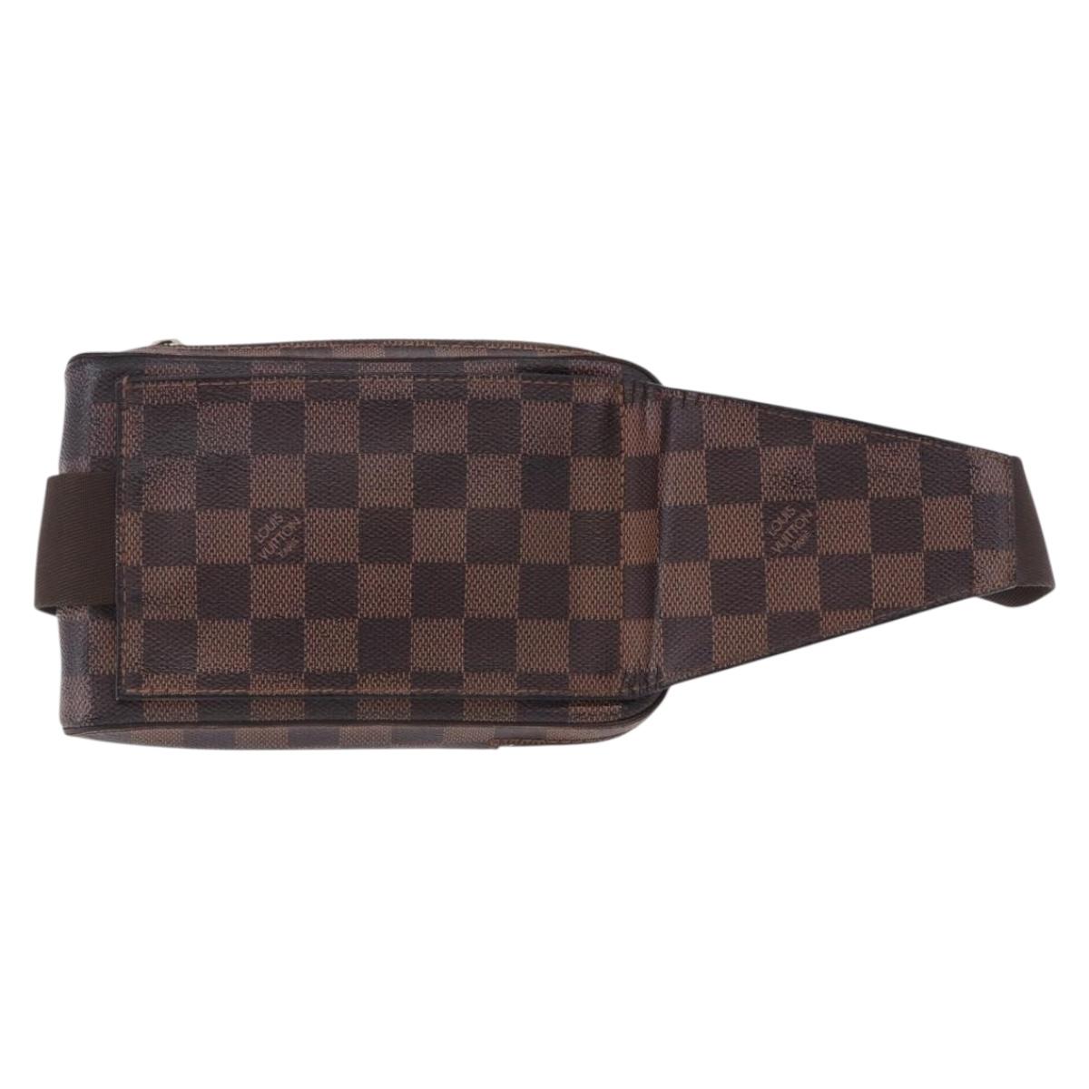 LOUIS VUITTON Damier Ebene Geronimos Shoulder Bag N51994 LV Auth 191787