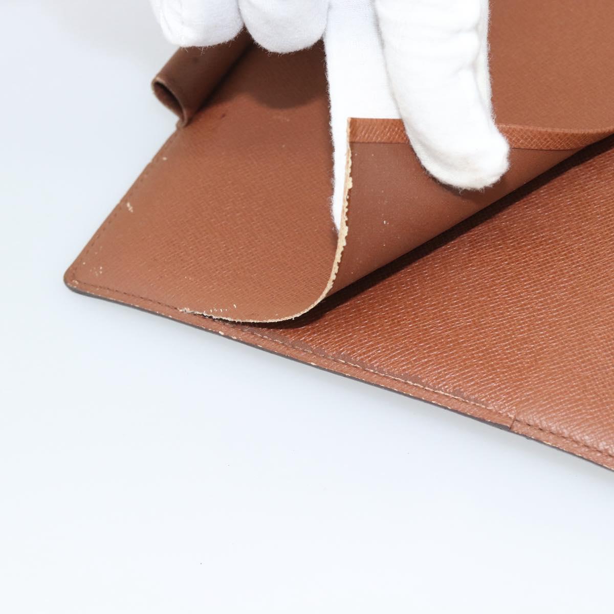 LOUIS VUITTON Monogram Agenda GM Day Planner Cover R20006 LV Auth 191788