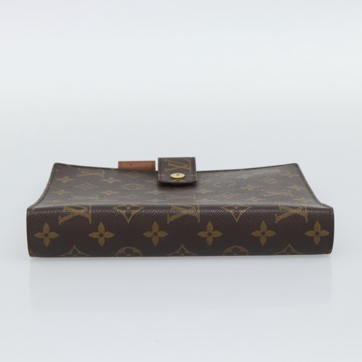 LOUIS VUITTON Monogram Agenda GM Day Planner Cover R20006 LV Auth 191788