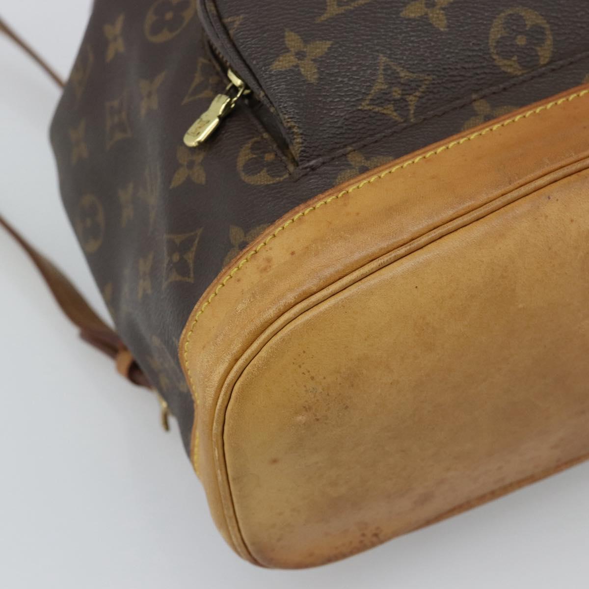 LOUIS VUITTON Monogram Montsouris MM Backpack M51136 LV Auth 191792