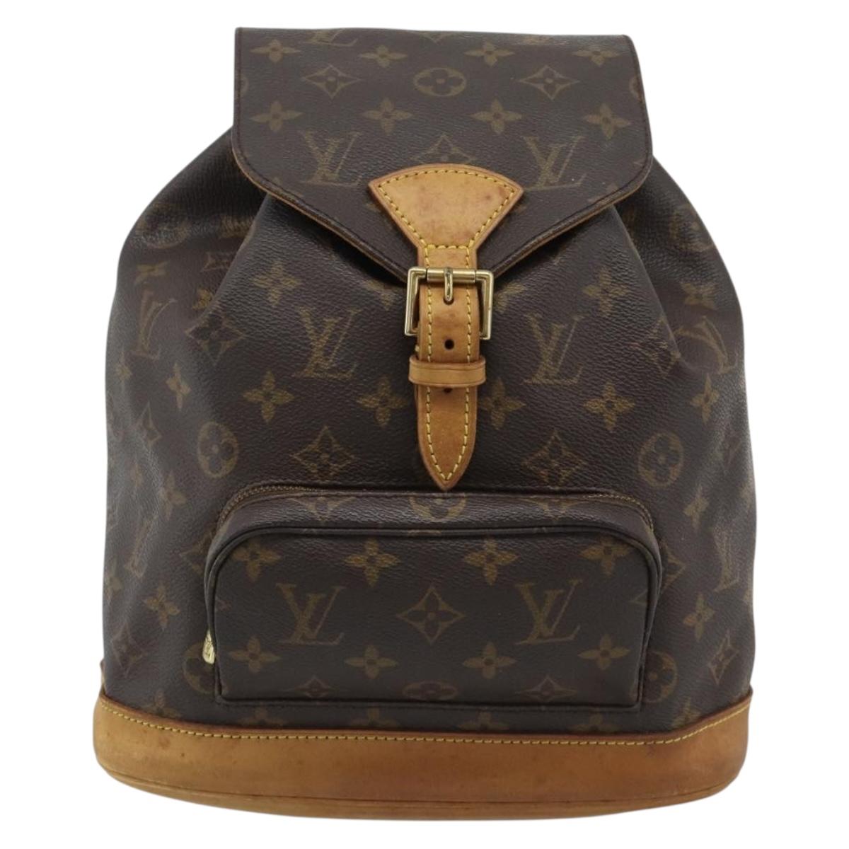 LOUIS VUITTON Monogram Montsouris MM Backpack M51136 LV Auth 191792