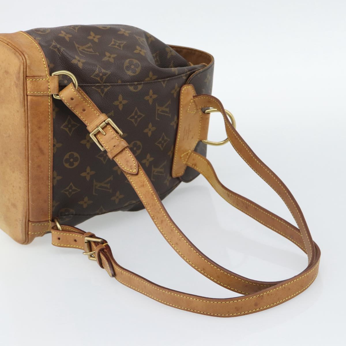 LOUIS VUITTON Monogram Montsouris MM Backpack M51136 LV Auth 191792
