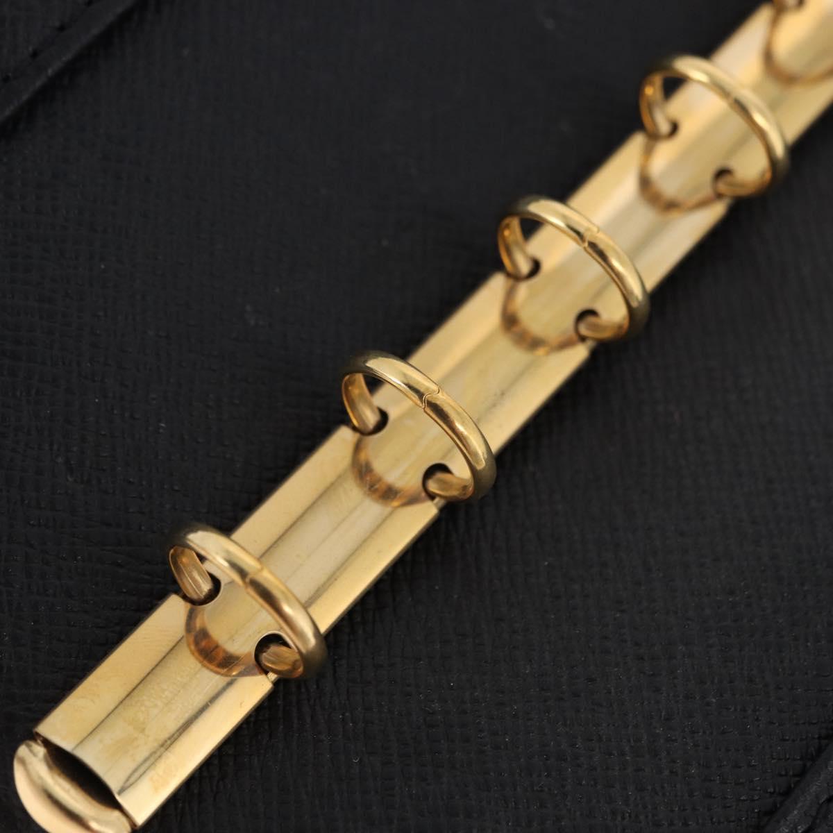 LOUIS VUITTON Epi Agenda PM Day Planner Cover Black R20052 LV Auth 191796