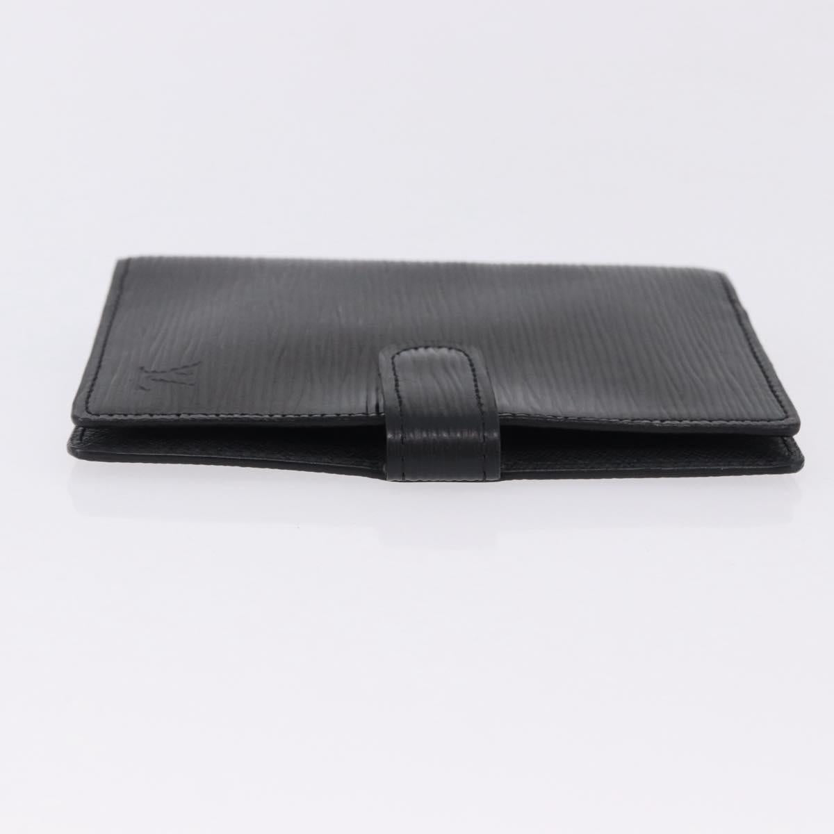 LOUIS VUITTON Epi Agenda PM Day Planner Cover Black R20052 LV Auth 191796