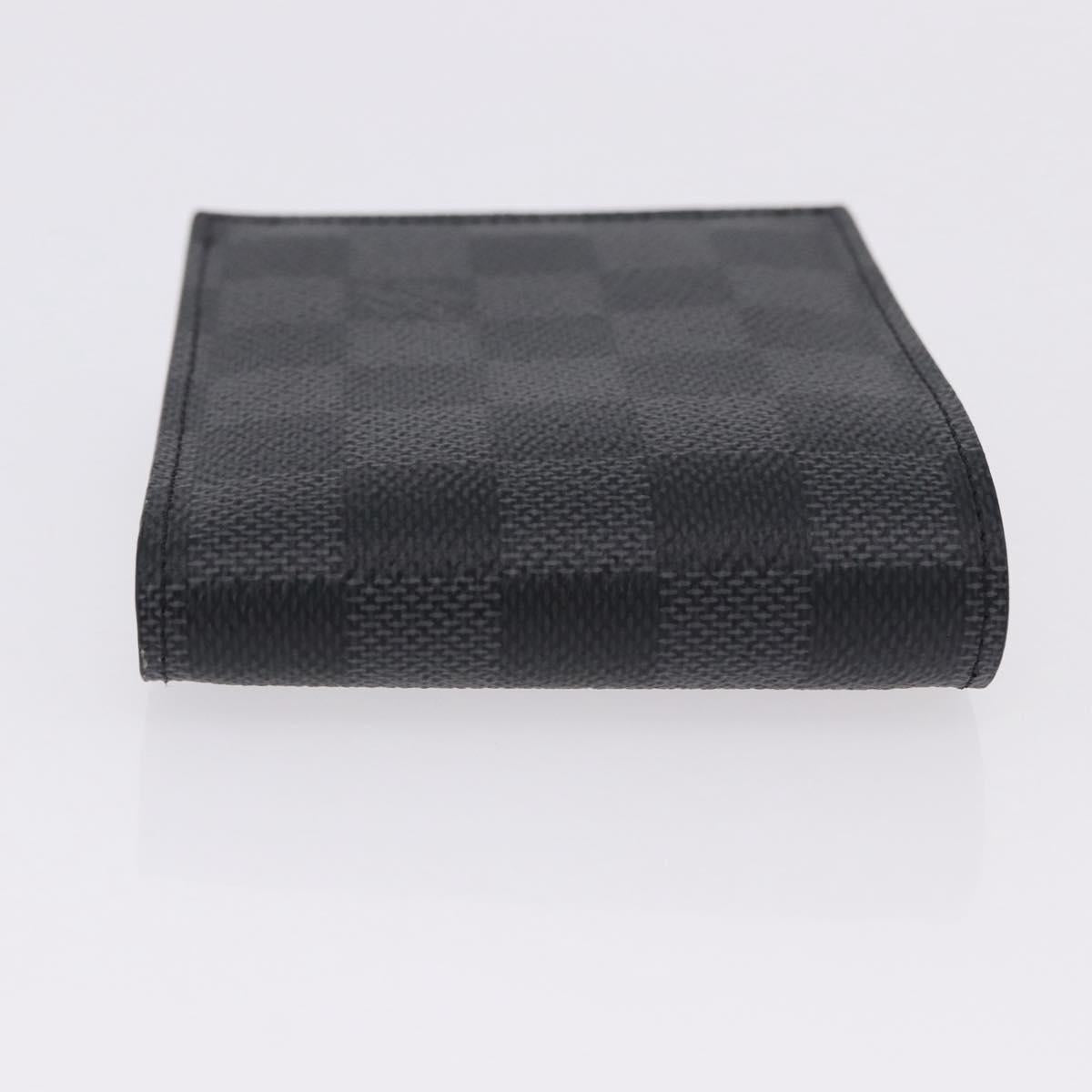LOUIS VUITTON Damier Grafitte Portefeuille Amerigo Wallet N60053 LV Auth 191797M