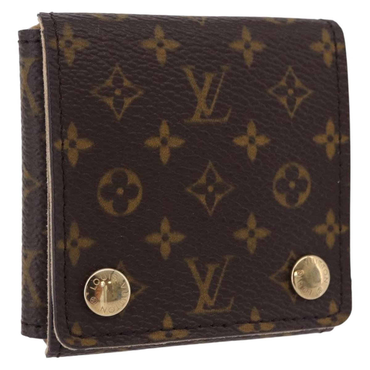 LOUIS VUITTON Monogram Jewelry Accessory Case LV Auth 191799V