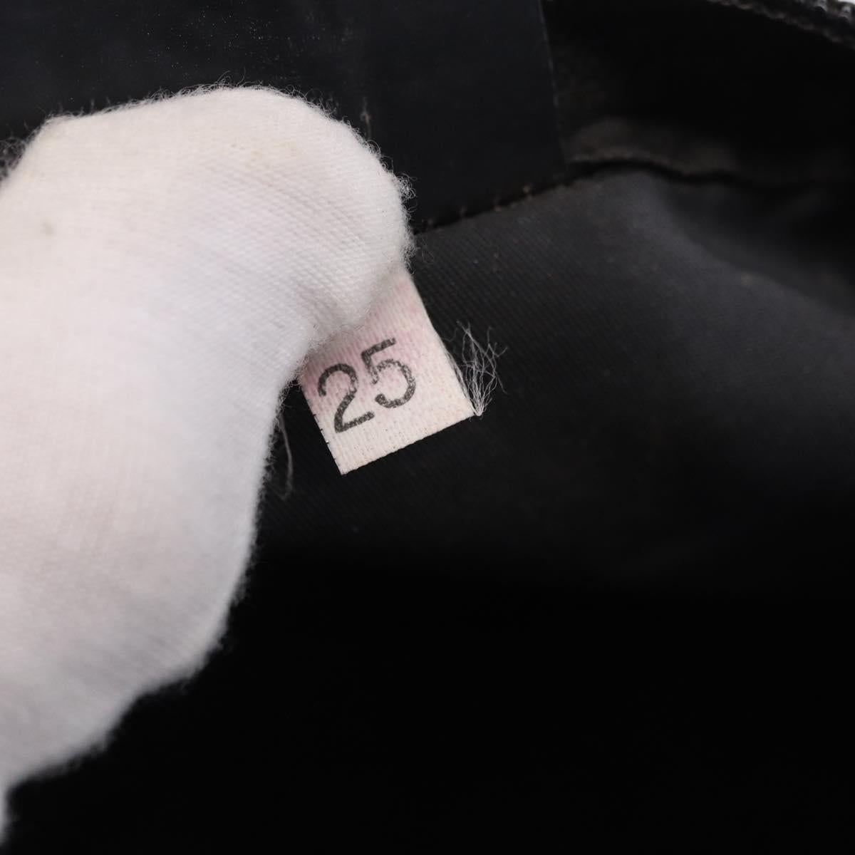 PRADA Pouch Nylon Black Silver Auth 191801