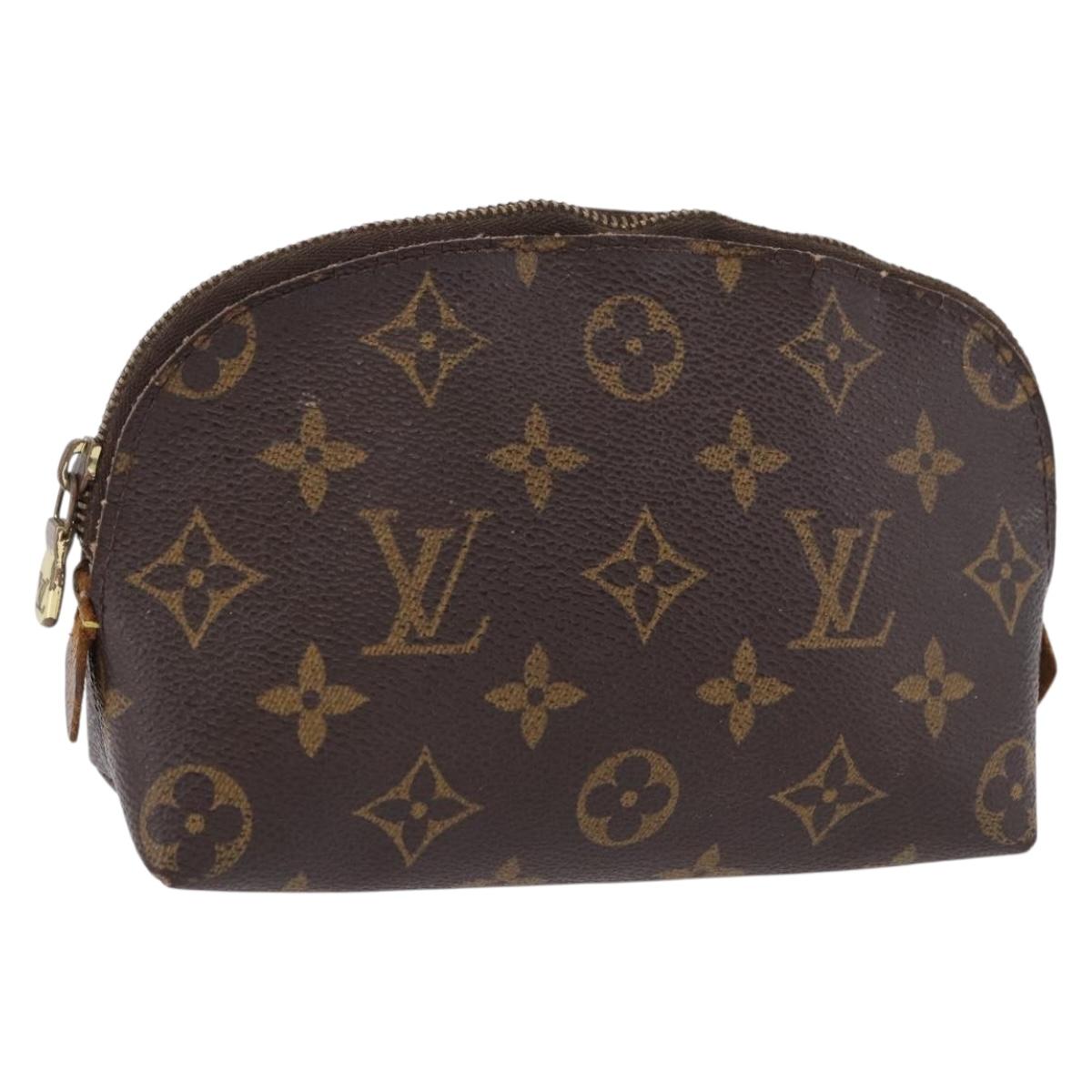 LOUIS VUITTON Monogram Pochette Cosmetic PM Cosmetic Pouch M47515 LV Auth 191802