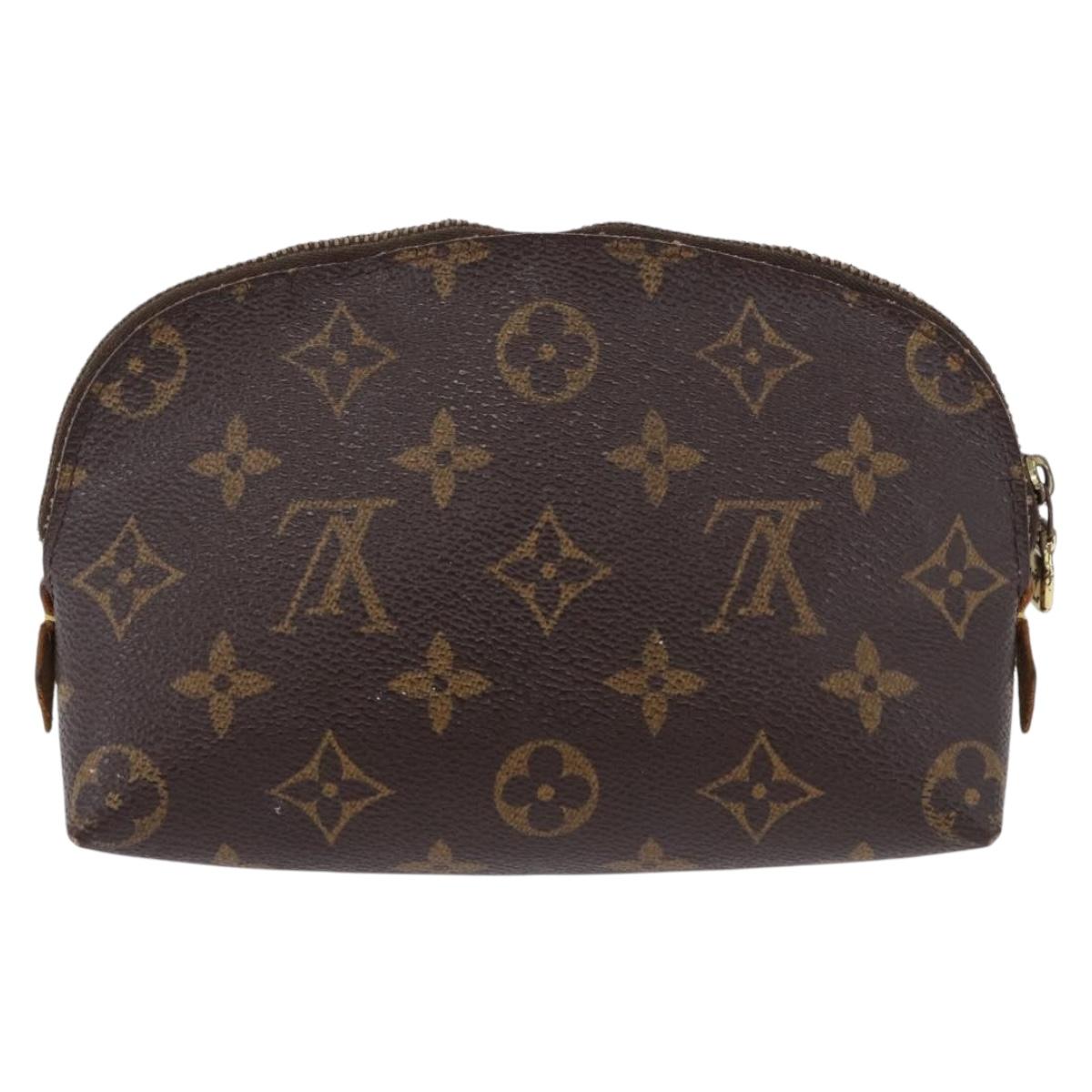 LOUIS VUITTON Monogram Pochette Cosmetic PM Cosmetic Pouch M47515 LV Auth 191802