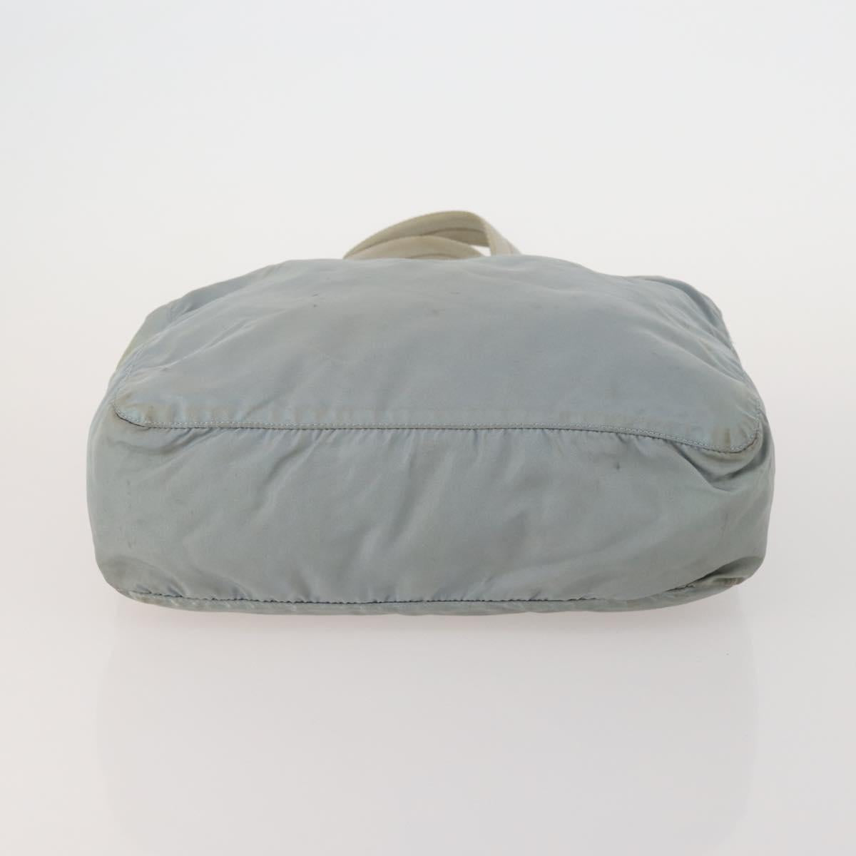 PRADA Boston Bag Hand Bag Nylon 3 Set Khaki Blue Auth 191805