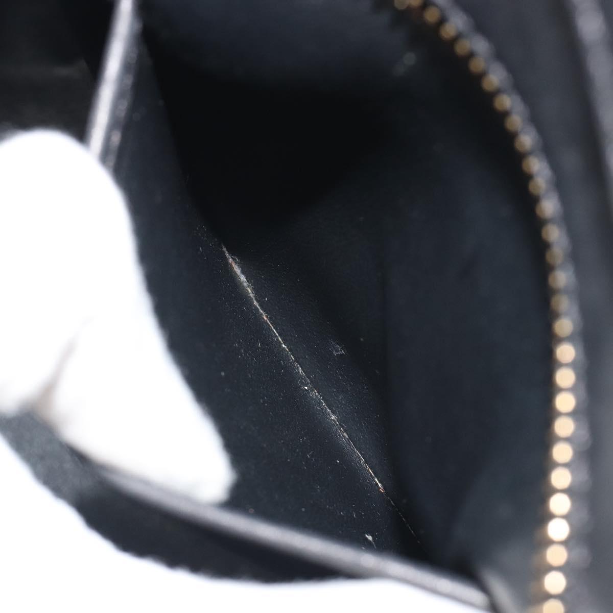 CELINE Luggage Hand Bag Canvas Black Gold Auth 191825V